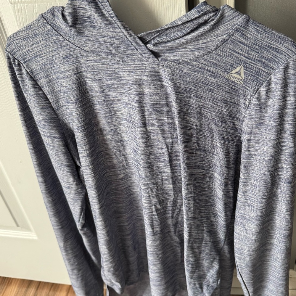 Reebok Heathered Blue Hoodie